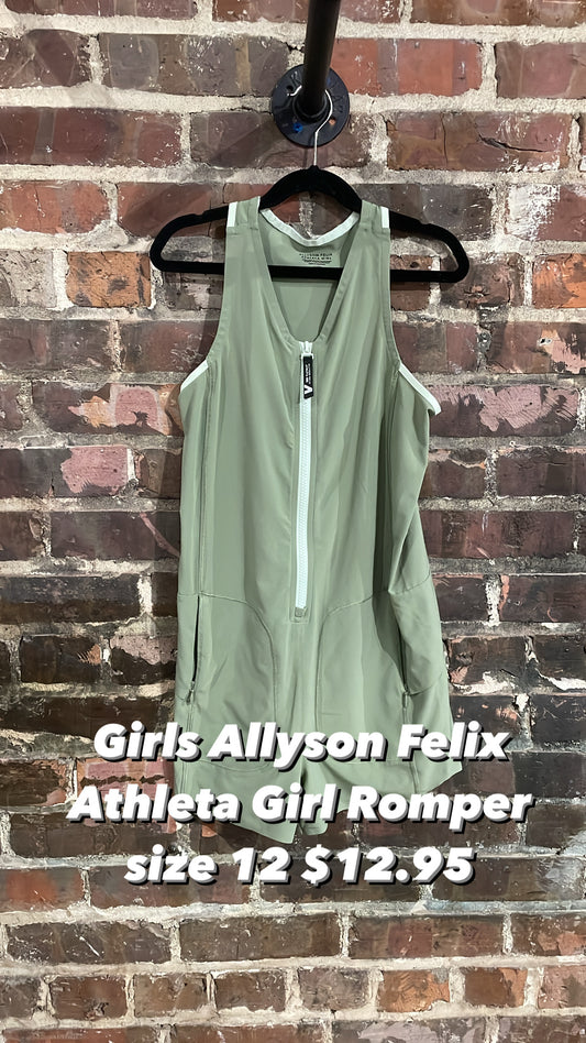 Girls Allyson Felix Athleta Girl Romper
