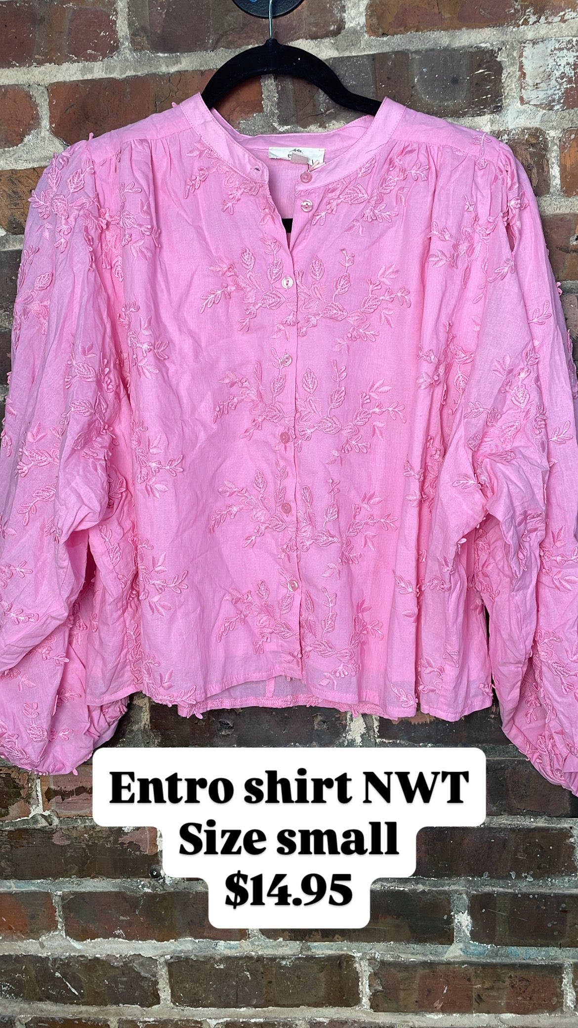 Entro shirt NWT