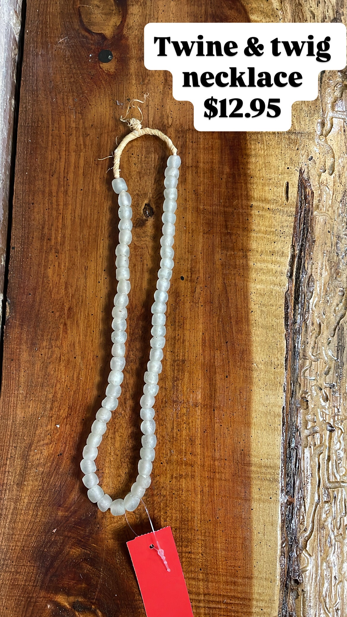 Twine & twig necklace