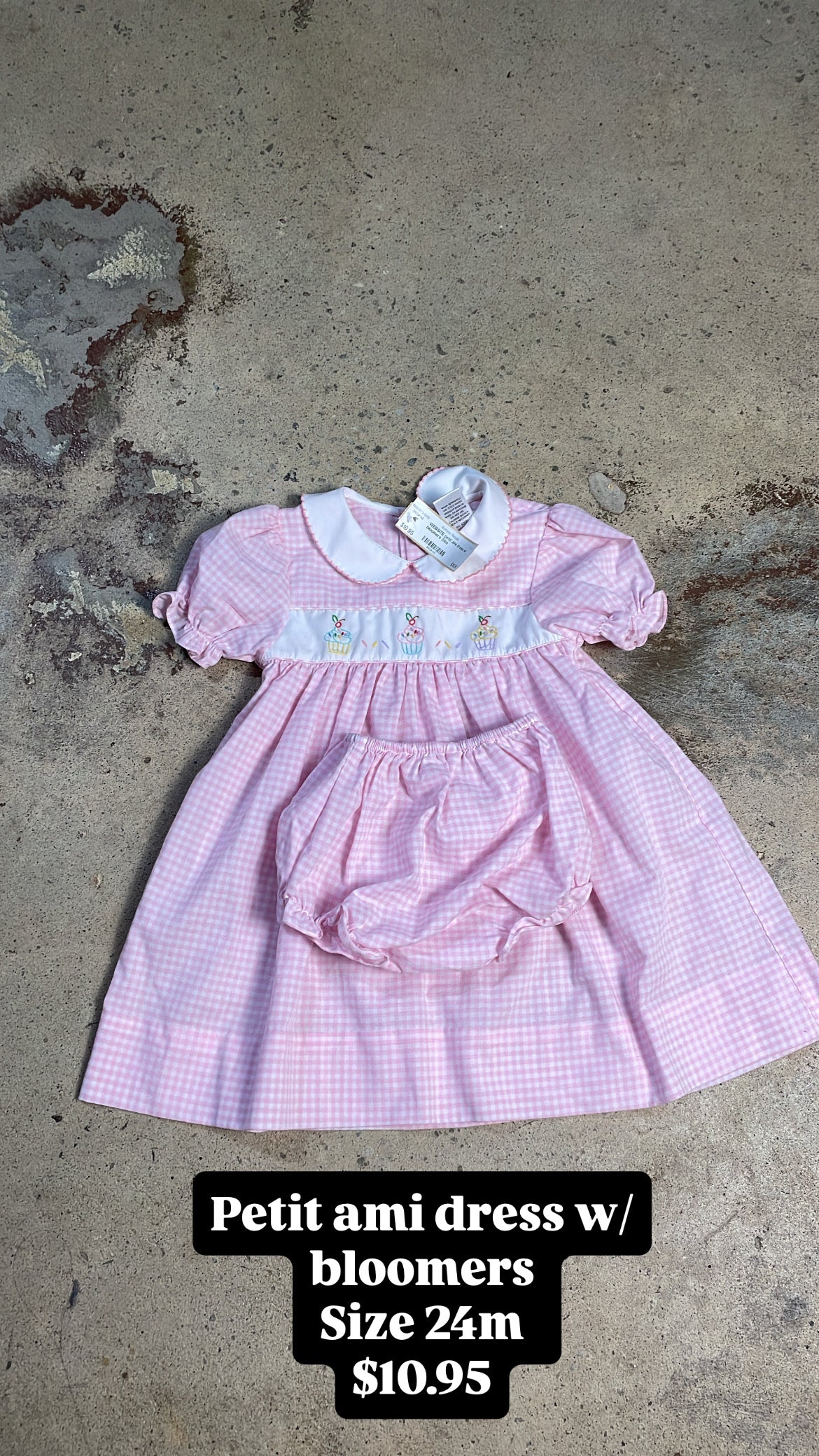 Petit ami dress w/bloomers