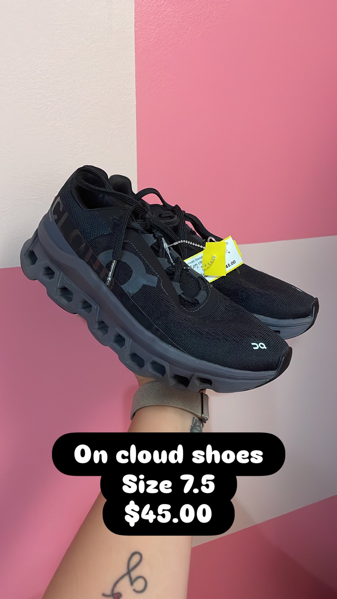 On cloud shoes