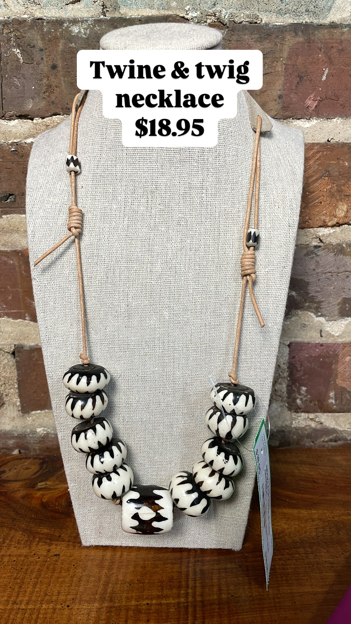 Twine & twig necklace
