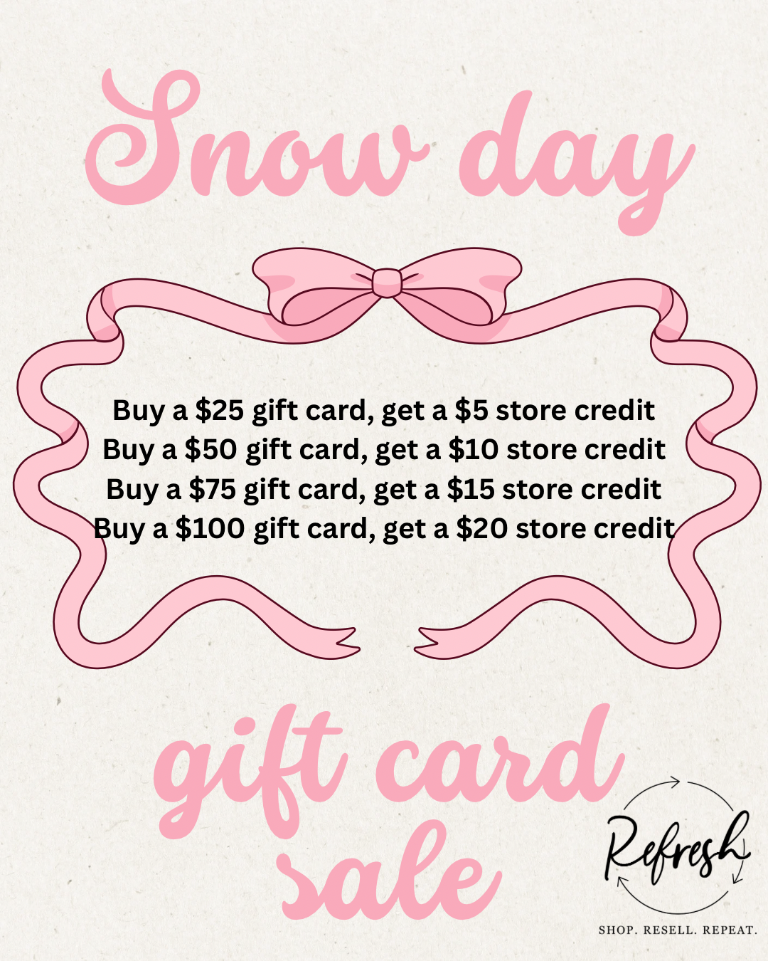 Snow Day Gift Cards