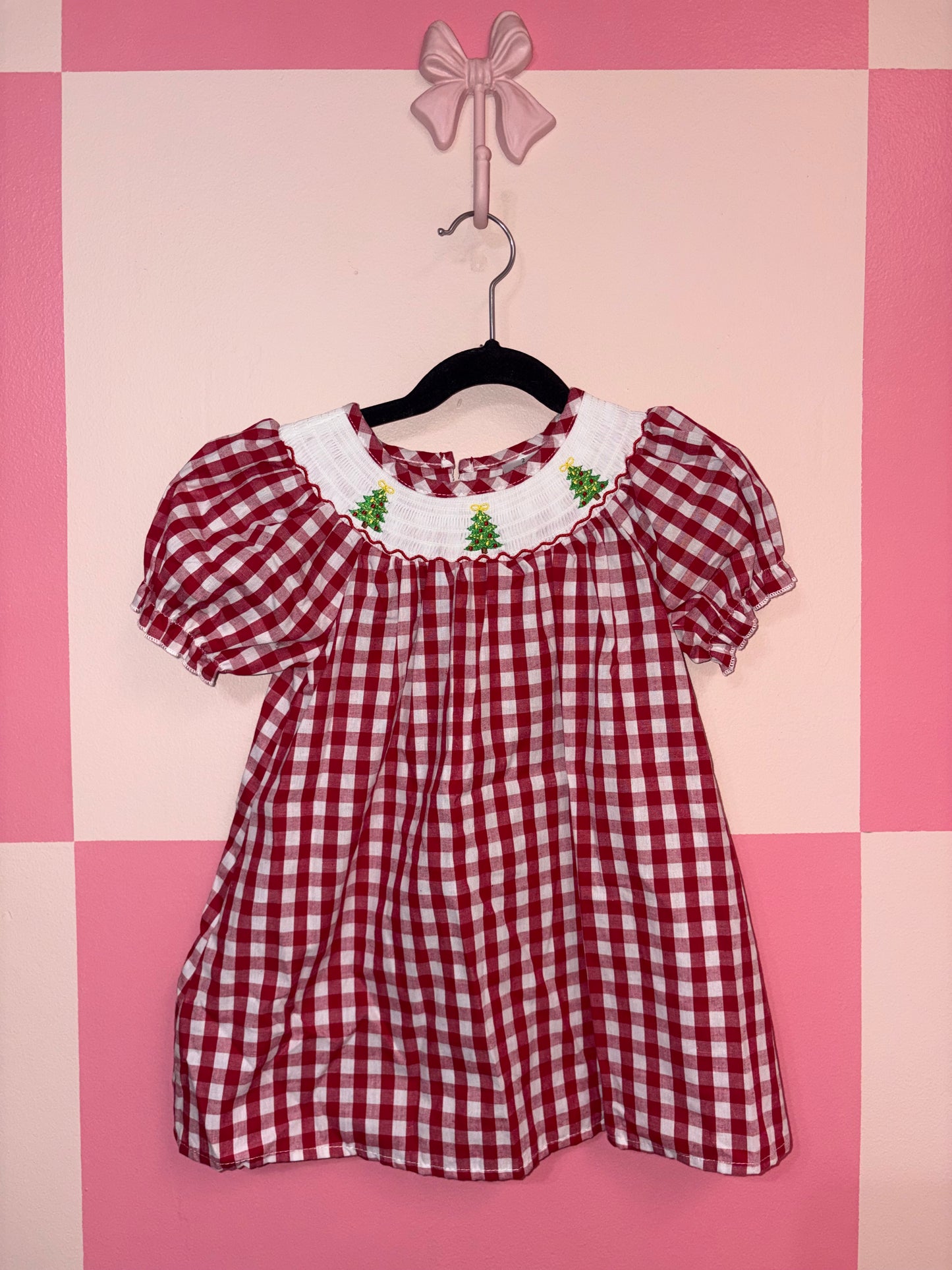 Christmas Smocked dress - size 2t