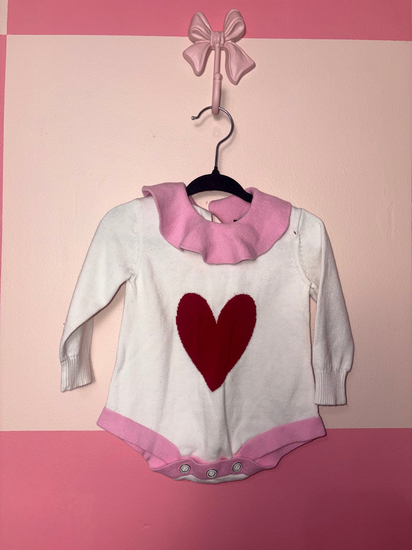 Girlhood Heart onesie 6-12m