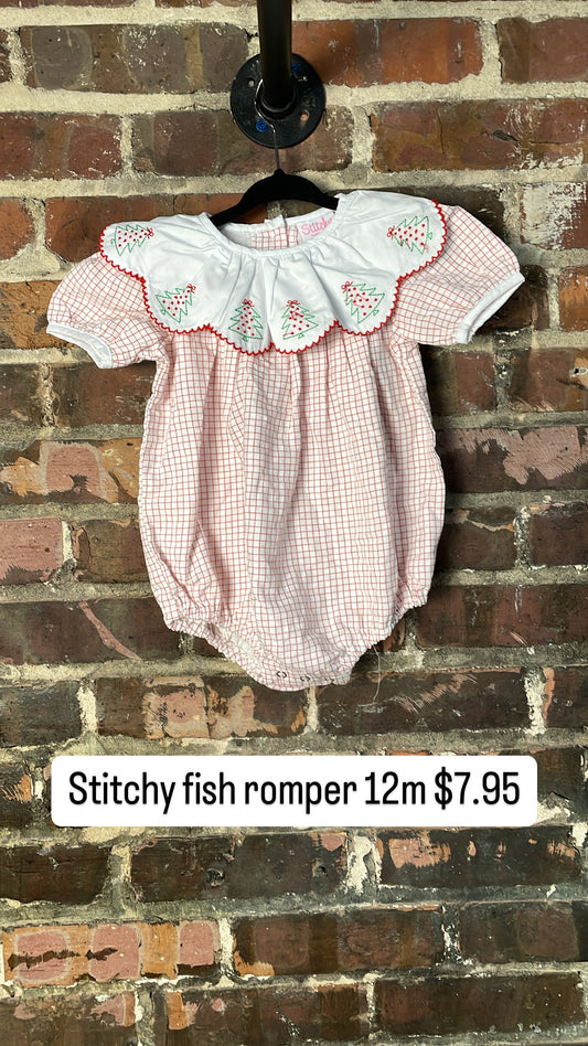 Stitchy fish romper