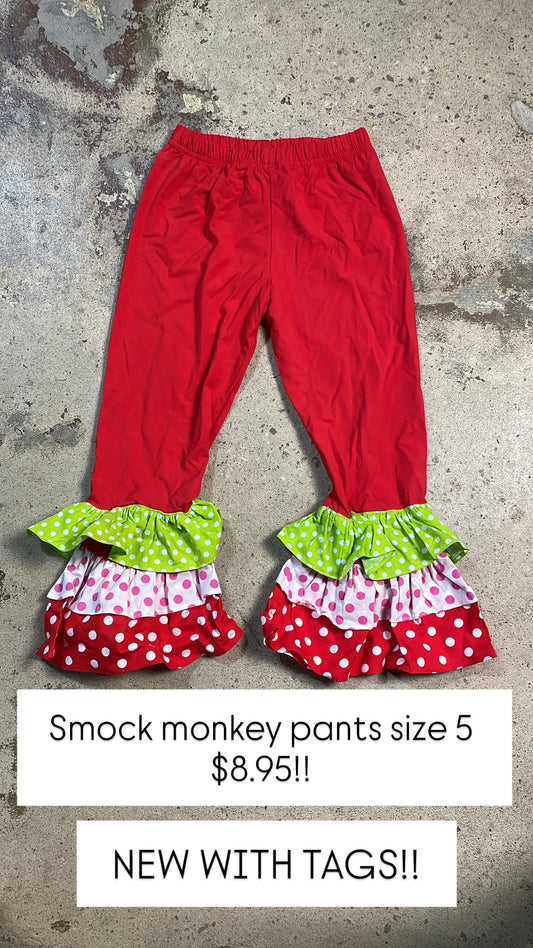 Smock monkey pants
