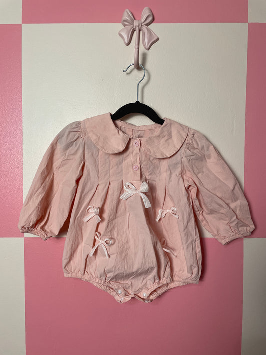 Bow Onesie - size 12-24m
