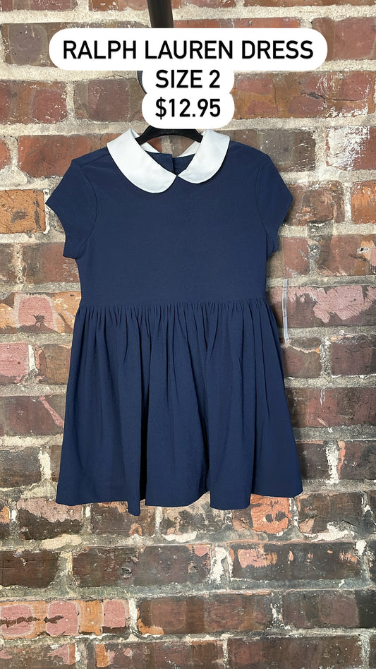 Ralph Lauren dress navy white