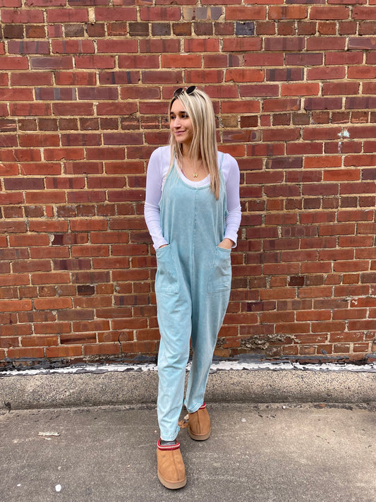 Blue jumpsuit