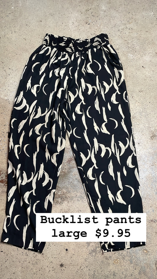 Bucklist pants