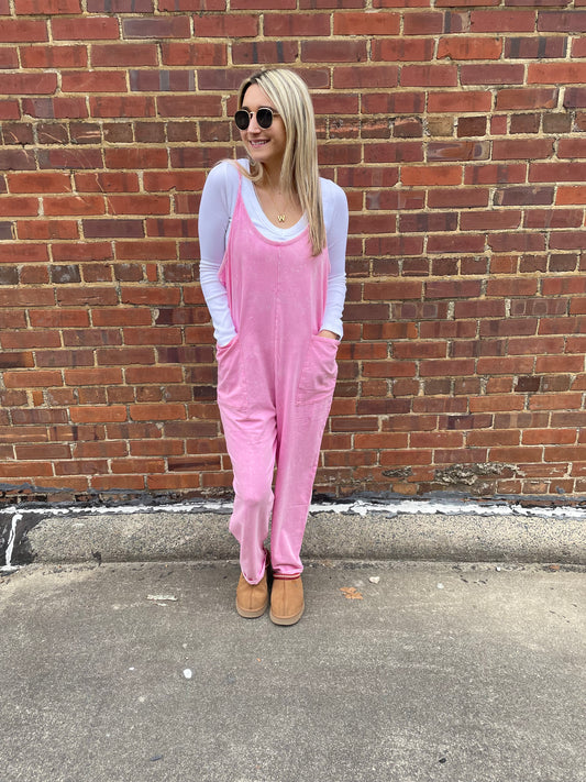 Candy pink jumpsuit