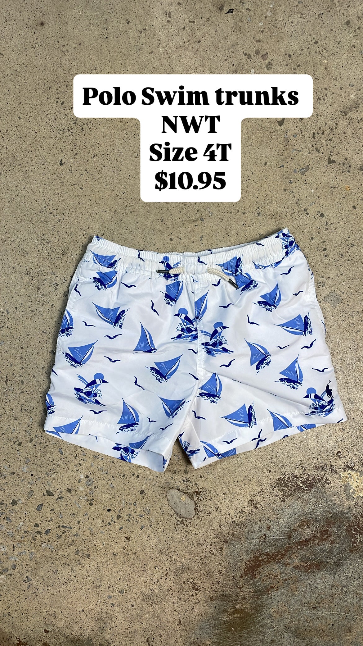 Polo swim trunks