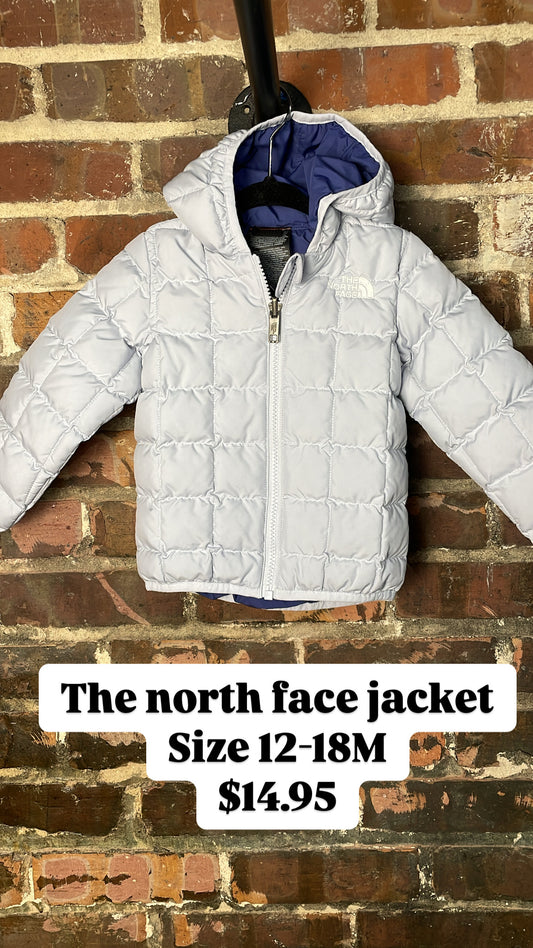 The north face jacket (light blue)