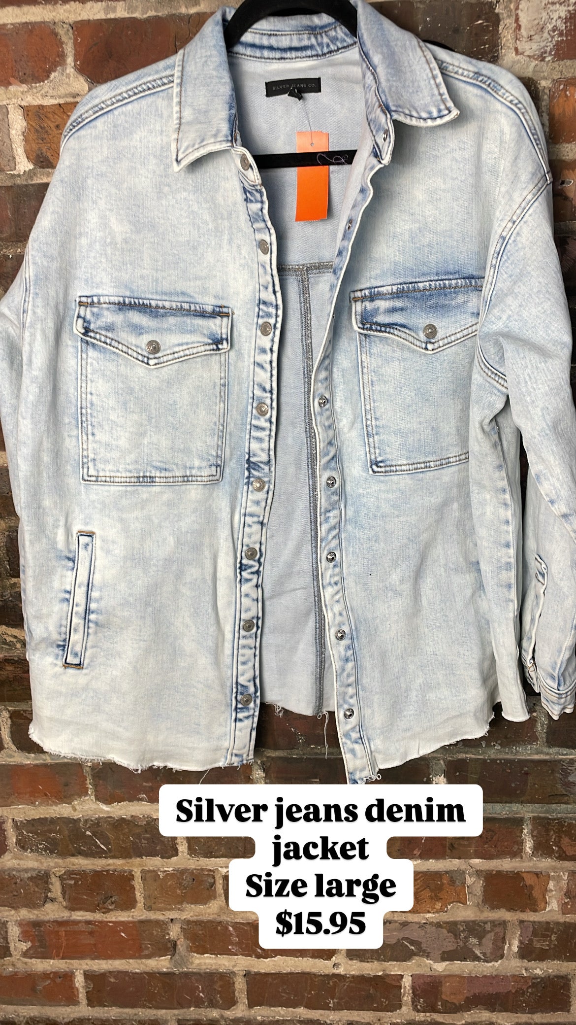 Silver jeans denim jacket