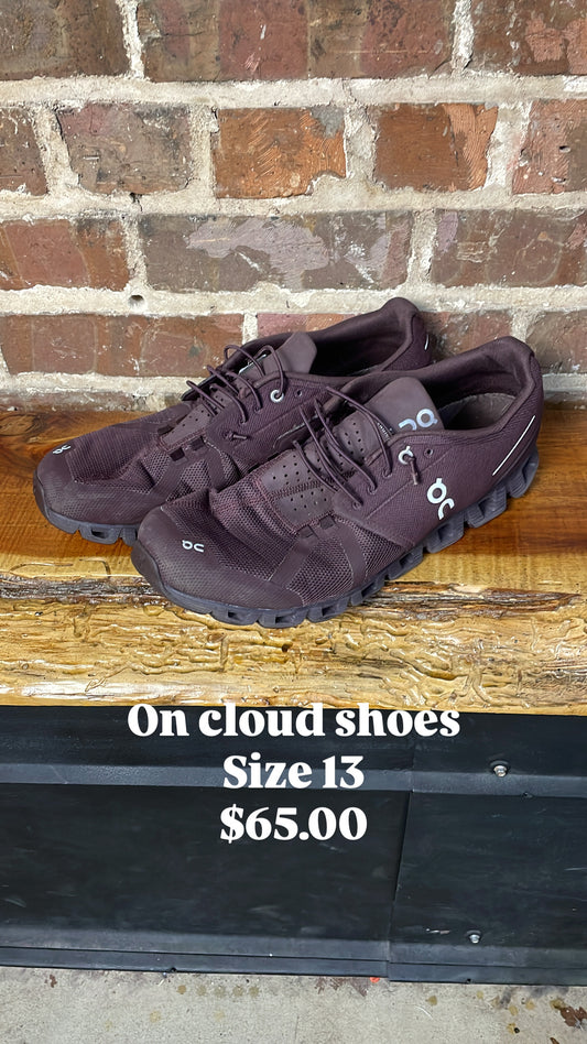 On cloud shoes