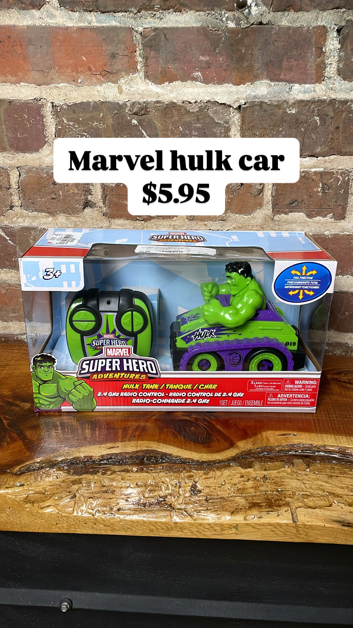 Marvel hulk car