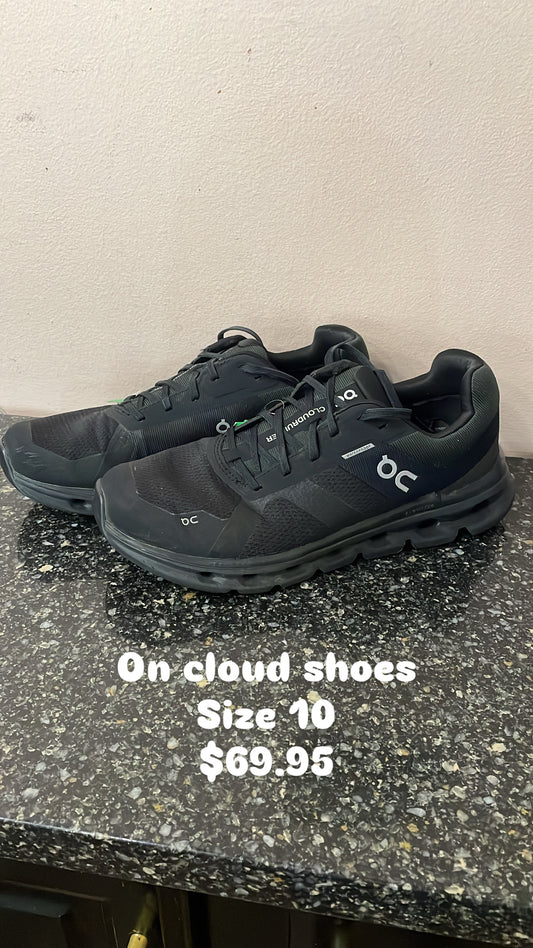 On cloud shoes
