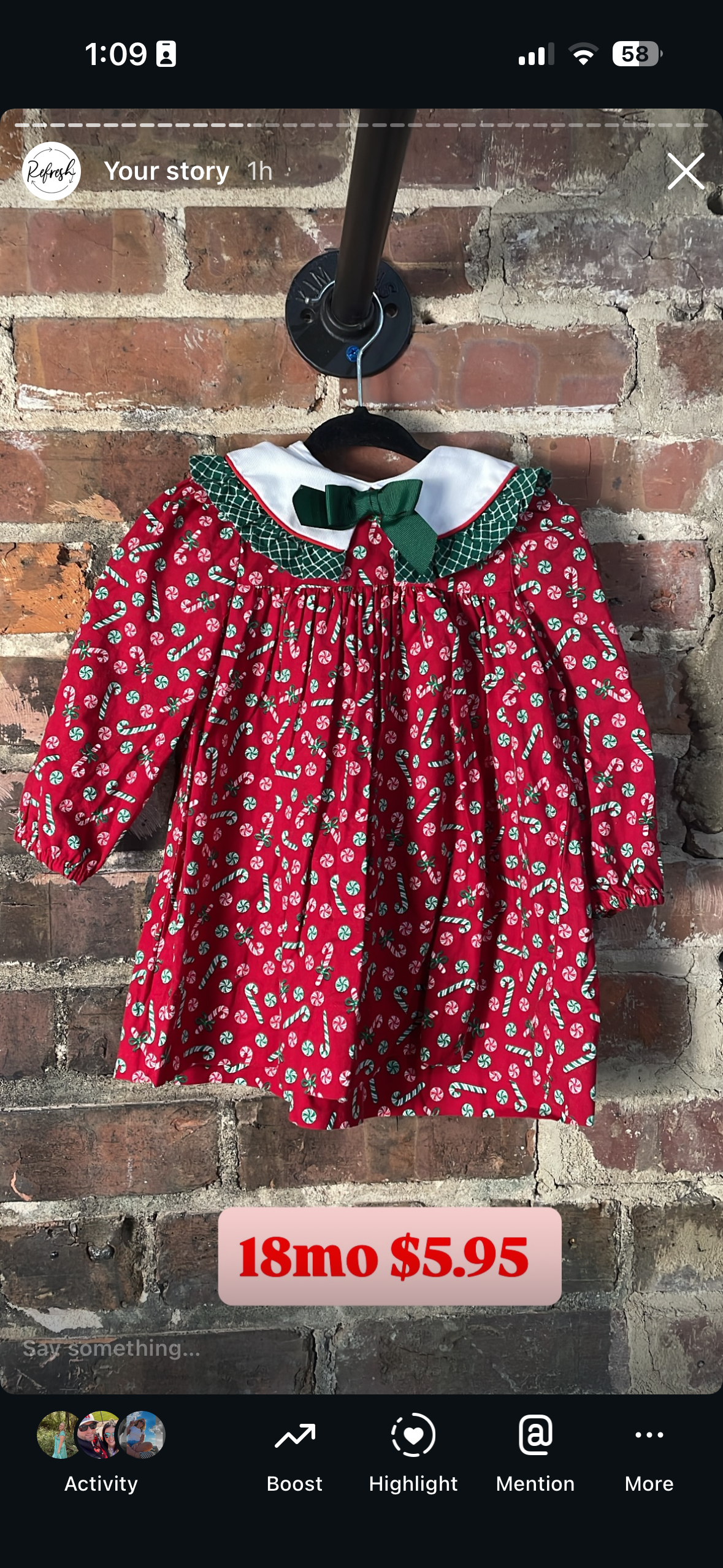 Courtney Canoy 18m dress