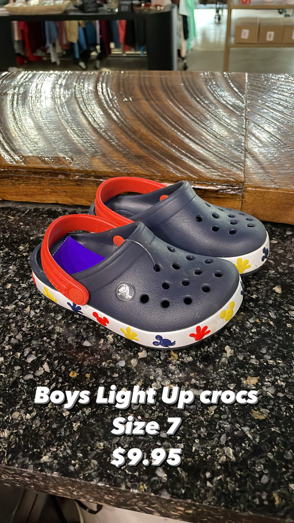 Light up crocs