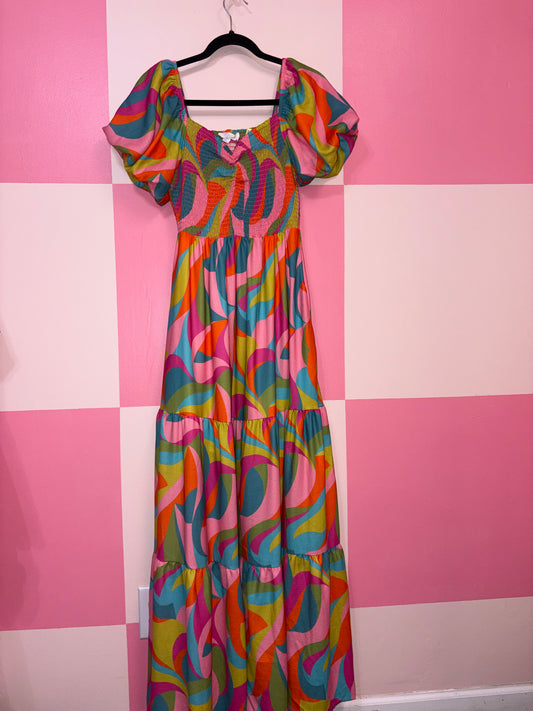 Peach Love dress - size small