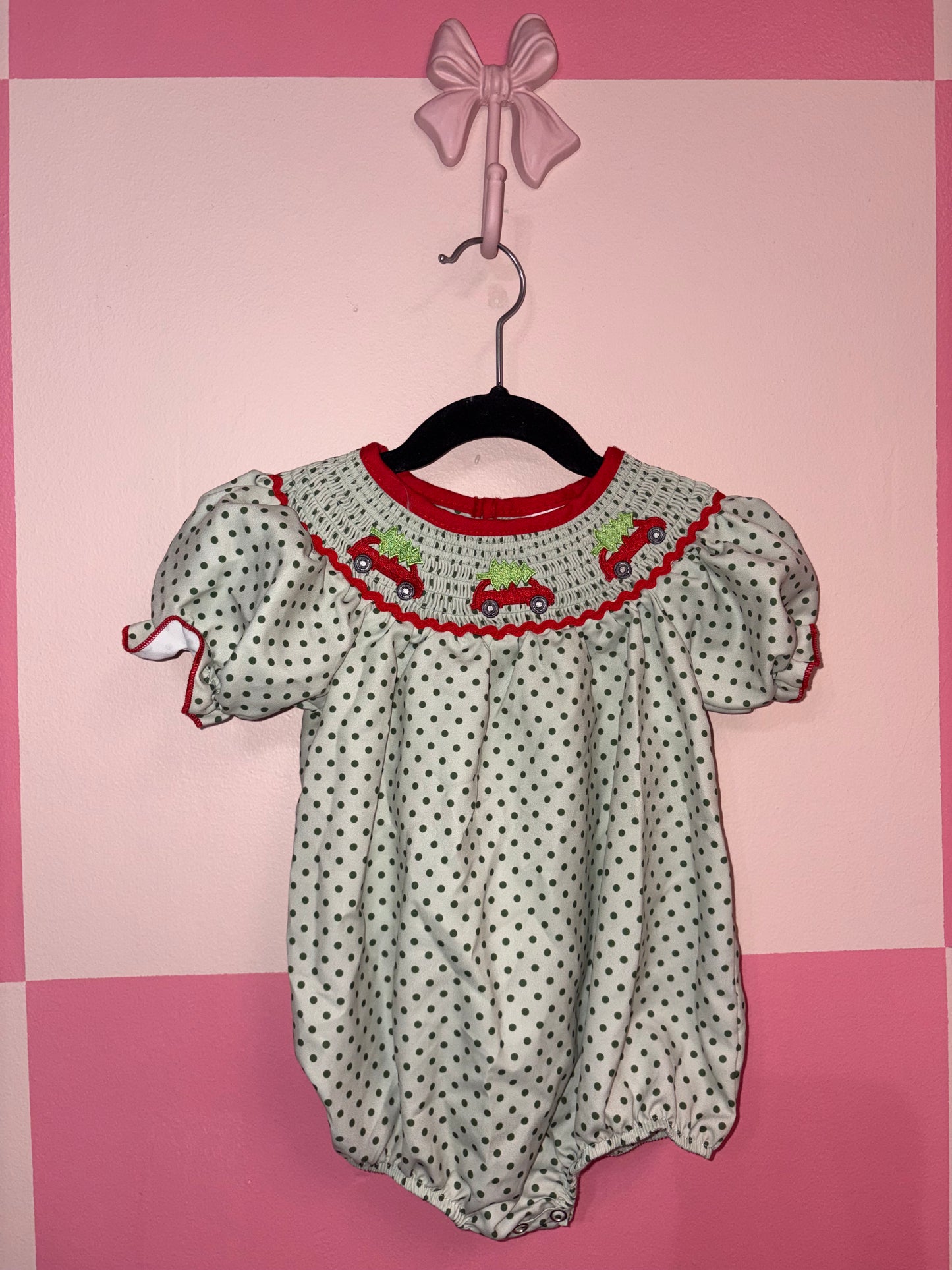 Red Truck onesie - size 12m