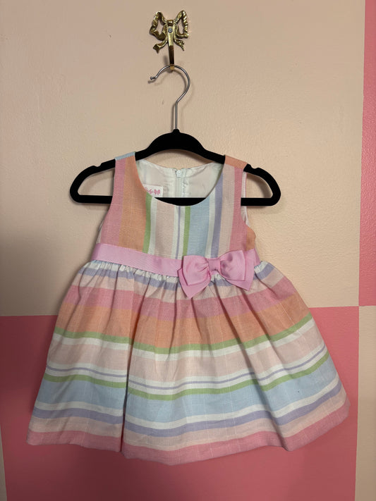 3-6m Bonnie Baby striped dress