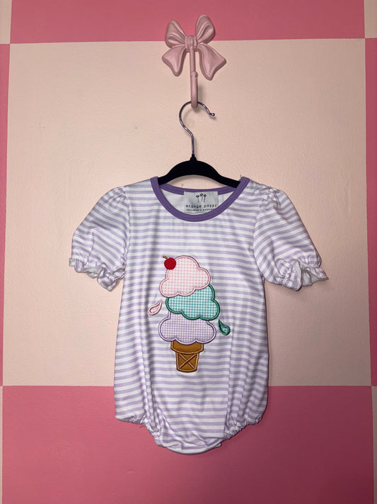 Orange Poppy onesie 6-12m