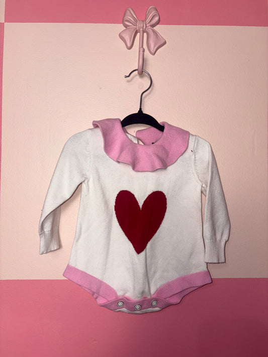 Girlhood Heart onesie 6-12m