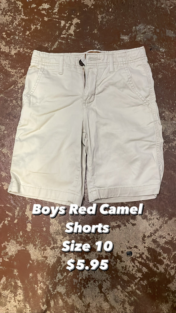 Boys Red Camel Shorts