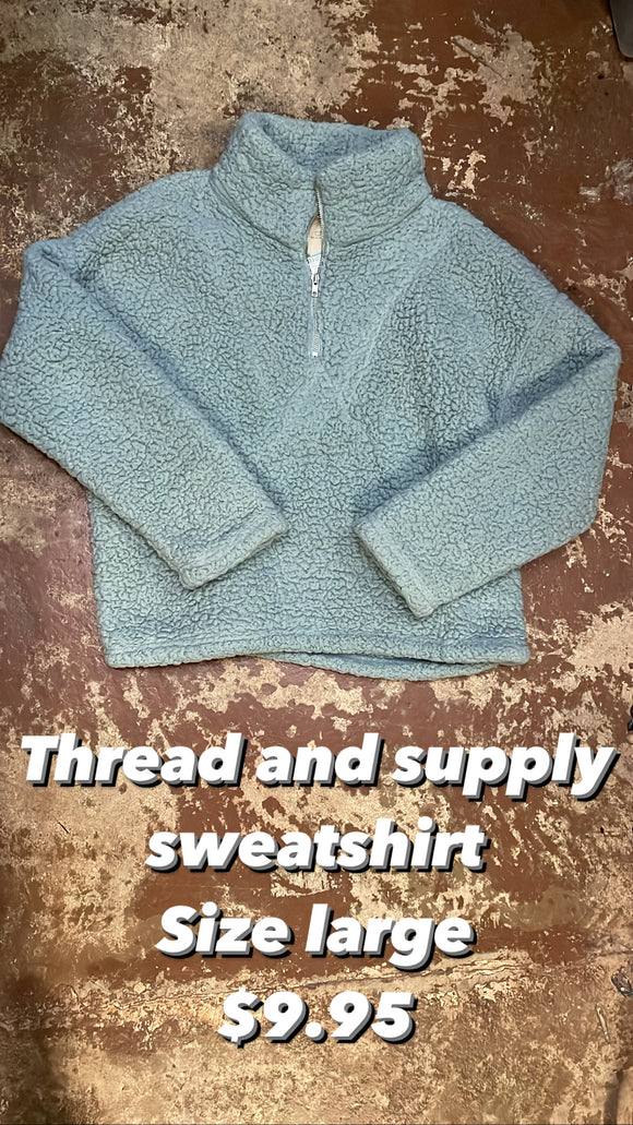 Thread and supply sweatshirt