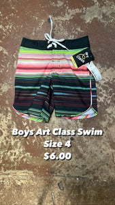 Boys Art Class Swim