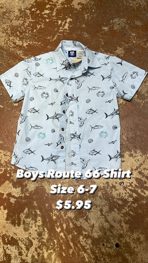Boys Route 66 Shirt